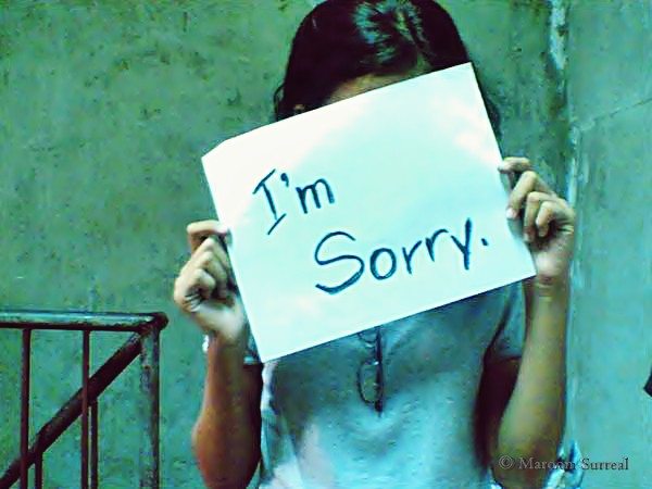 Why is it important to say sorry?